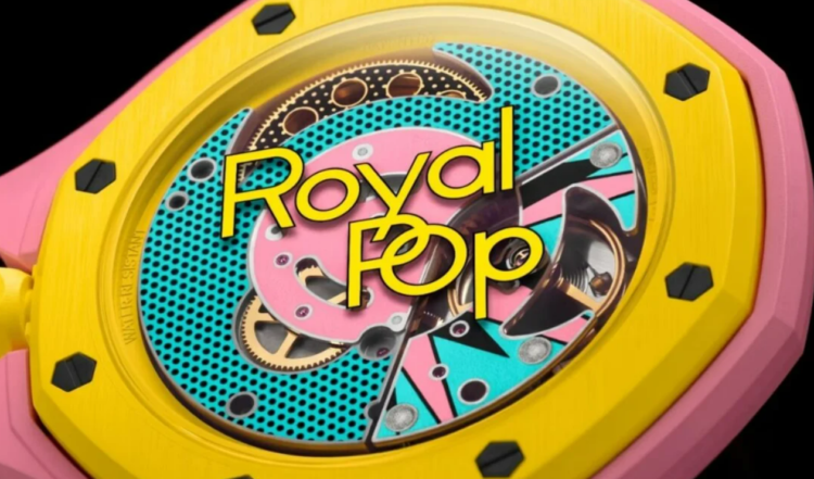Swatch Royal Pop watch closeup